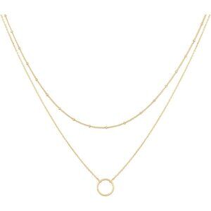Handmade 18K Gold Plated Layered Heart Necklace - Dainty Choker & Pendant